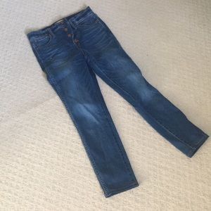 Madewell 10” High Rise Skinny Jeans